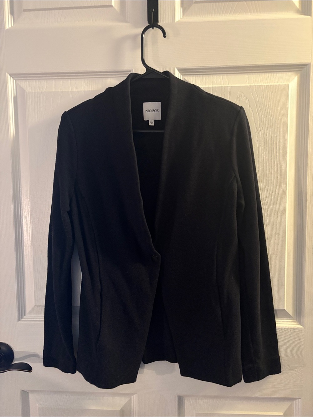 NIC+ZOE Black Open-Front Blazer